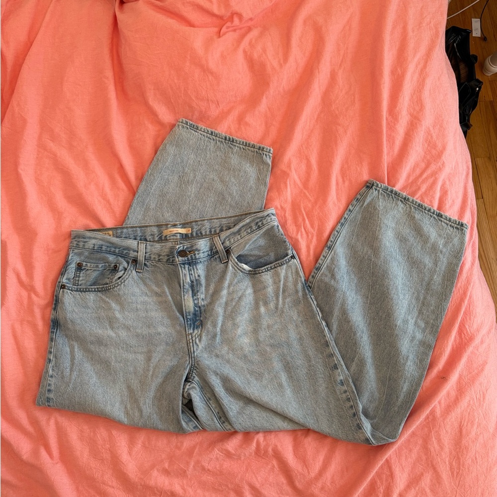 Levi's Blue Baggy Dad Jeans Classic Style